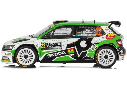 1/43 SKODA Fabia Rally2 EVO N°22 Monte Carlo 2021