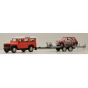 1/43 LAND ROVER Defender 110 + Remorque + Mini N°113 Racing