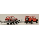 1/43 LAND ROVER Defender 110 + Remorque + Mini N°113 Racing