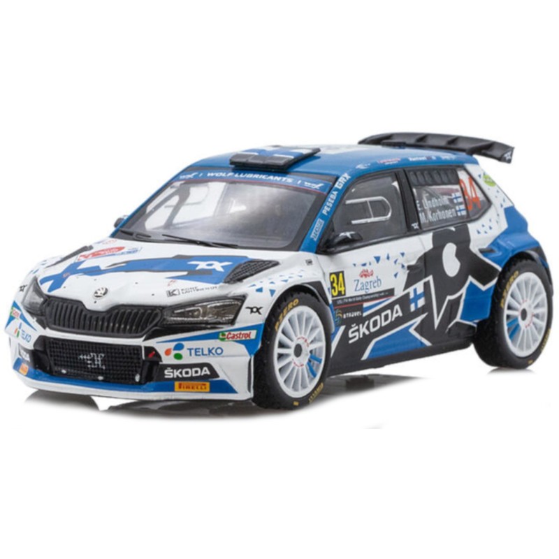 1/43 SKODA Fabia Rally2 Evo N°34 Rallye Croatie 2021