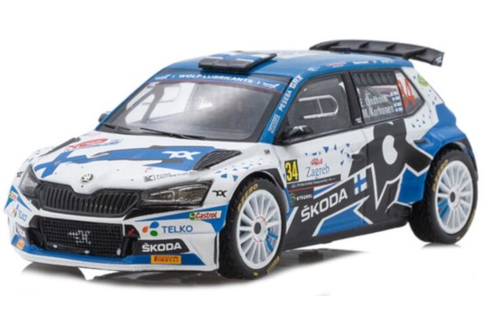 1/43 SKODA Fabia Rally2 Evo N°34 Rallye Croatie 2021