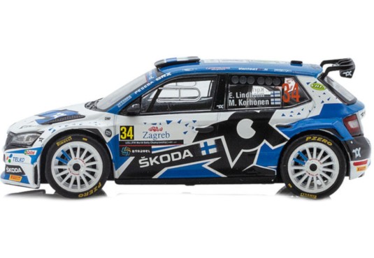 1/43 SKODA Fabia Rally2 Evo N°34 Rallye Croatie 2021