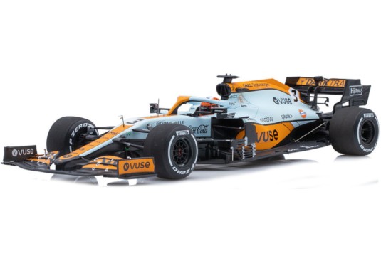 1/18 MC LAREN MCL35M N°3 Grand Prix Monaco 2021