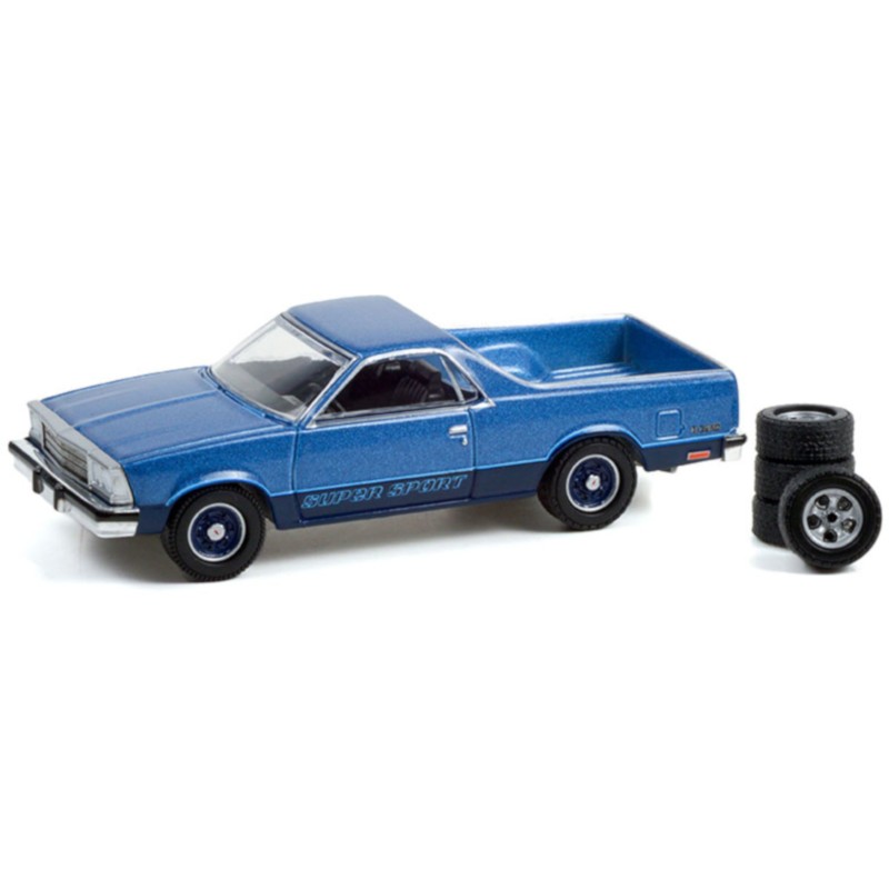 1/64 CHEVROLET El Camino 1980 + Pneus et jantes