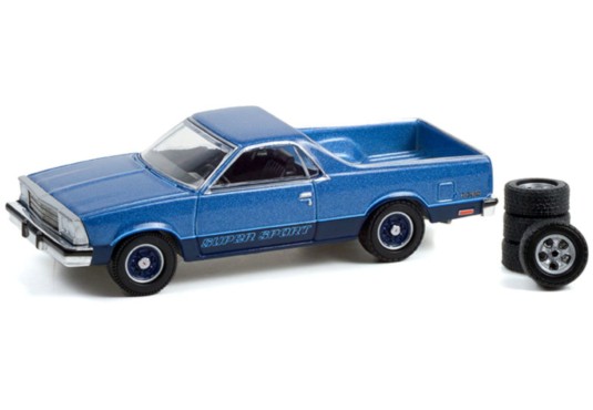 1/64 CHEVROLET El Camino 1980 + Pneus et jantes