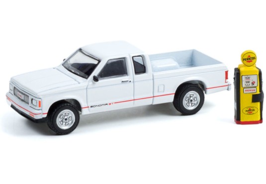 1/64 GMC Sonoma Pick up 1991 + Pompe à essence PENZOIL