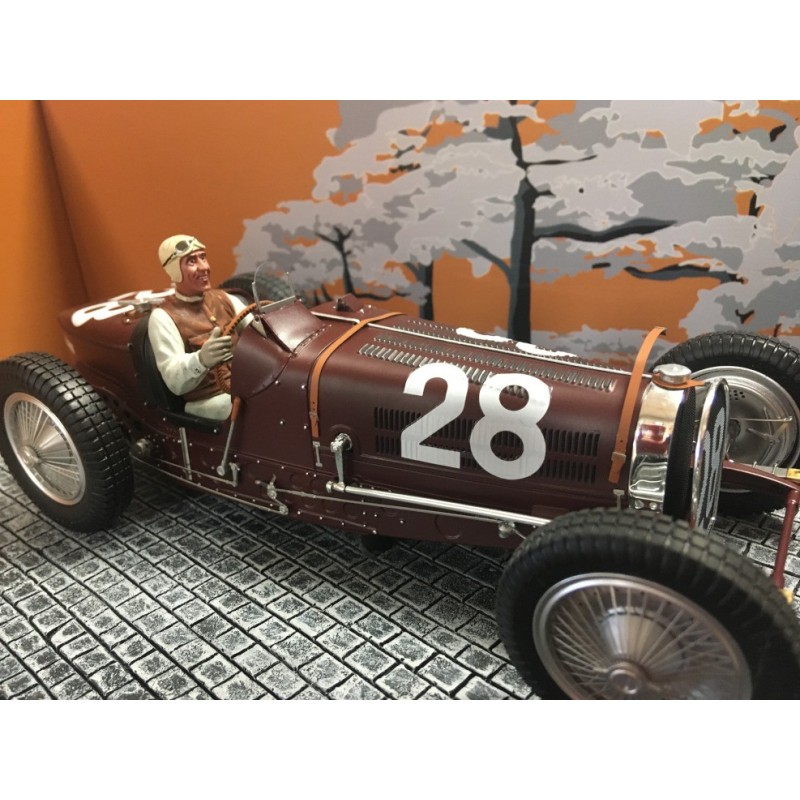 1/18 BUGATTI Type 59 N°28 Grand Prix Monaco 1934 + Pilote