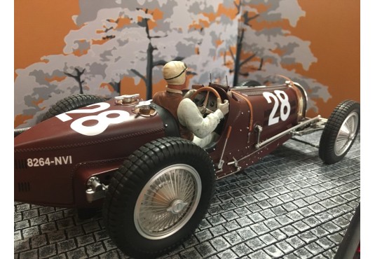 1/18 BUGATTI Type 59 N°28 Grand Prix Monaco 1934 + Pilote