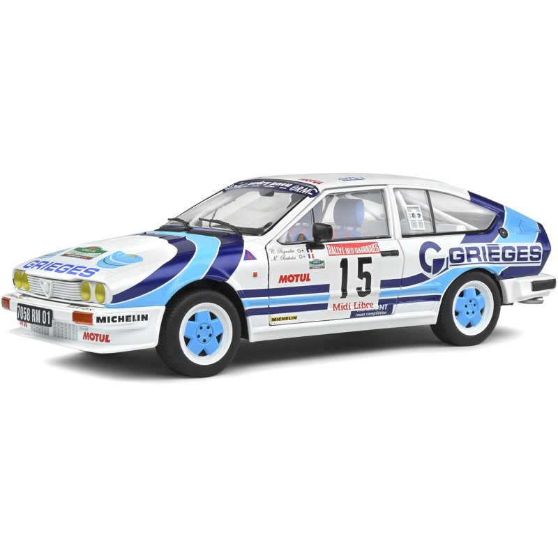 1/18 ALFA ROMEO GTV6 N°15 Rallye Des Garrigues 1986