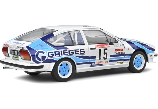 1/18 ALFA ROMEO GTV6 N°15 Rallye Des Garrigues 1986