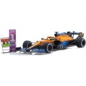 1/43 Mc LAREN MCL35M N°3 GP Italie 2021 + Pit Board