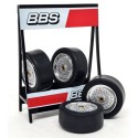 1/18 RACK Pneus Pirelli BBS + 4 Pneus avec jantes