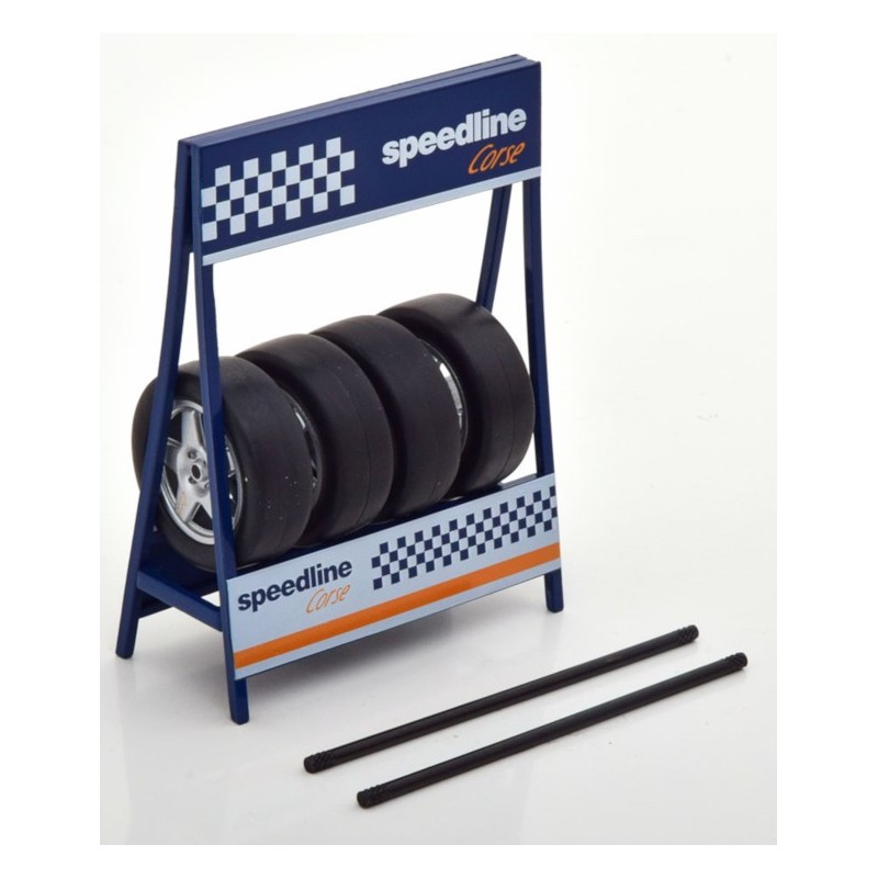 1/18 RACK Pneus Pirelli Speedline + 4 Pneus avec jantes