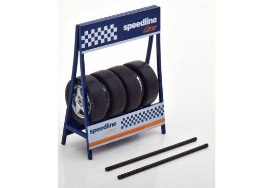 1/18 RACK Pneus Pirelli Speedline + 4 Pneus avec jantes