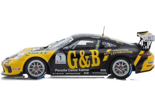 1/43 PORSCHE 911 GT3 Cup N°1 Carrera Cup Scandinavie Champion 2020