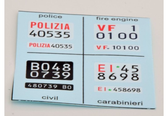 1/18 ALFA ROMEO 2000 Berline 1971 + Decals Commando Polizia
