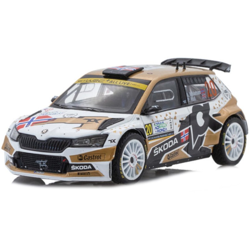 1/43 SKODA Fabia Rally2 Evo N°20 Rallye Monza 2021