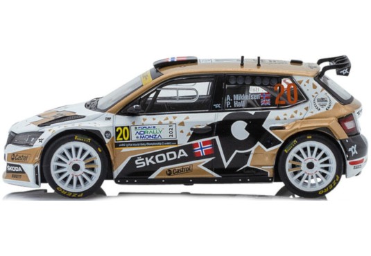 1/43 SKODA Fabia Rally2 Evo N°20 Rallye Monza 2021