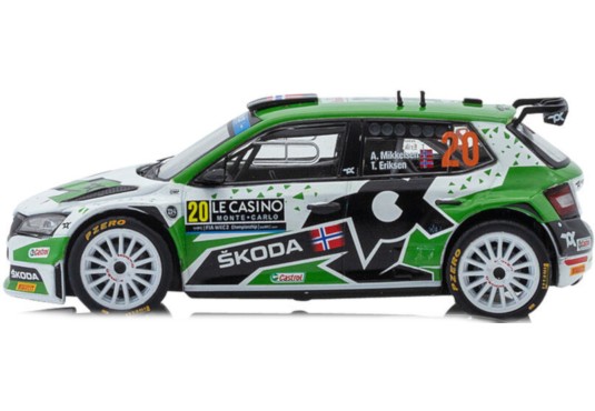 1/43 SKODA Fabia Rally2 Evo N°20 Monte Carlo 2022