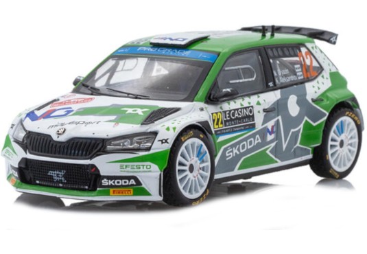 1/43 SKODA Fabia Rally2 Evo N°22 Monte Carlo 2022