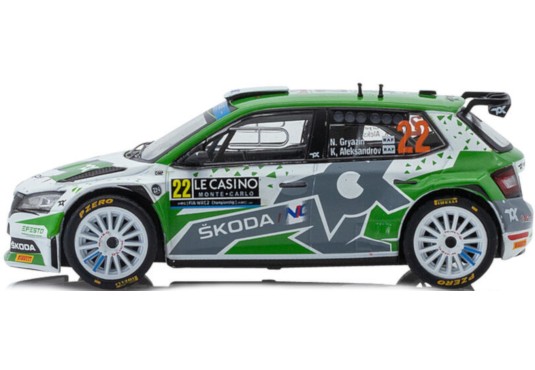 1/43 SKODA Fabia Rally2 Evo N°22 Monte Carlo 2022