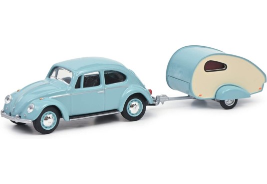 1/64 VOLKSWAGEN Coccinelle + Caravane 1970