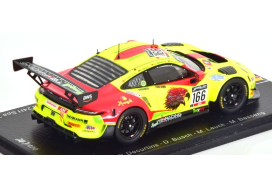 1/43 PORSCHE 911 GT3 R Haegeli By T2 Racing N°166 24 H Spa 2021