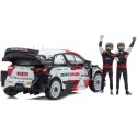 1/43 TOYOTA Yaris WRC N°1 Rallye Monza 2021 + 2 Personnages + Panneau