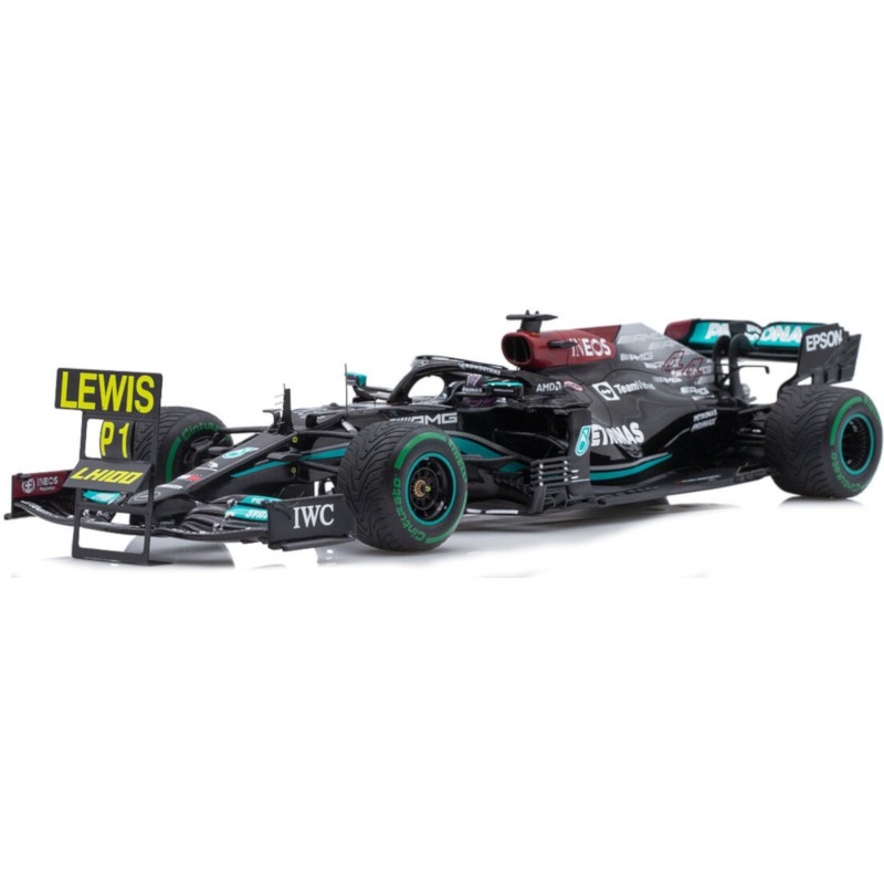 1/18 MERCEDES AMG F1 W12 E N°44 Grand Prix Russie 2021 + Pit Board 100ème Victoire