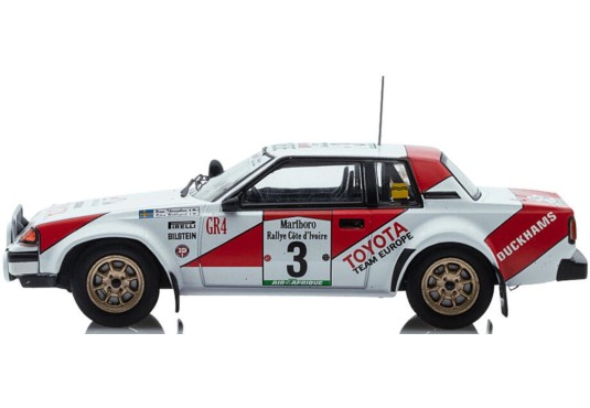 1/43 TOYOTA Celica 2000 GT N°3 Rallye Côte d'Ivoire 1982