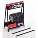 1/18 RACK Pneus RONAL + 4 Pneus