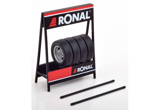 1/18 RACK Pneus RONAL + 4 Pneus