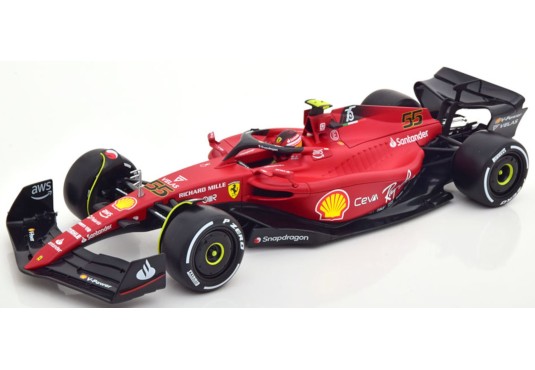 1/18 FERRARI F1-75 N°55 F1 2022 C.SAINZ