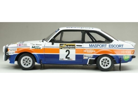 1/18 FORD Escort RS 1800 N°2 Rallye New Zealand 1977