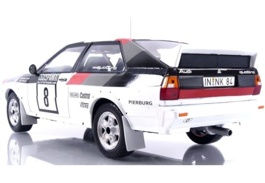 1/18 AUDI QUATTRO N°8 Rallye 1000 Lakes 1982