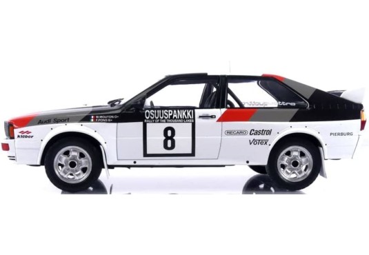 1/18 AUDI QUATTRO N°8 Rallye 1000 Lakes 1982