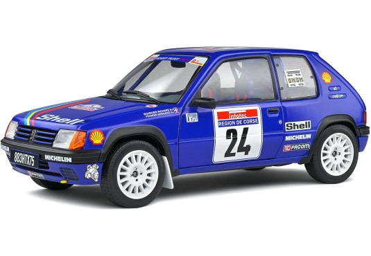 1/18 PEUGEOT 205 Rallye N°24 Tour de Corse 1990