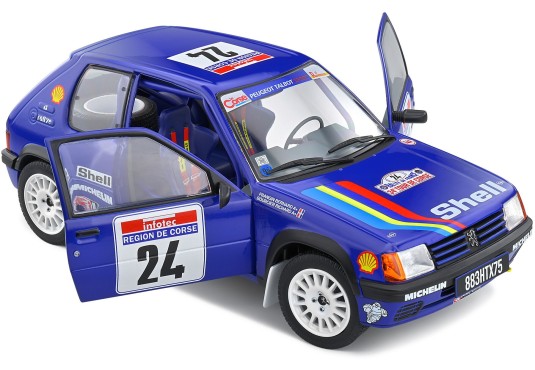 1/18 PEUGEOT 205 Rallye N°24 Tour de Corse 1990