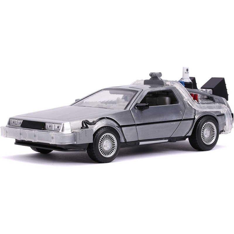 1/24 DE LOREAN Time Machine Retour Vers le Futur II + Lumière