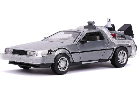 1/24 DE LOREAN Time Machine Retour Vers le Futur II + Lumière