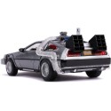 1/24 DE LOREAN Time Machine Retour Vers le Futur II + Lumière