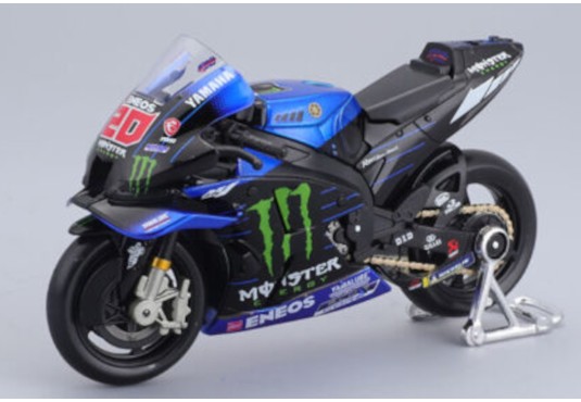 1/18 YAMAHA YZR M1 N°20 Champion du Monde Moto GP 2021