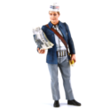 1/18 PERSONNAGE Joseph Vendeur de Journaux Maine Libre 1996 (Circuit des 24 h du Mans)