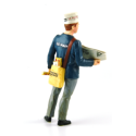 1/18 PERSONNAGE Joseph Vendeur de Journaux Maine Libre 1996 (Circuit des 24 h du Mans)