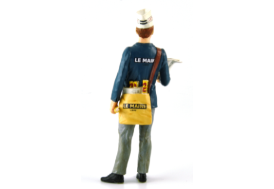 1/18 PERSONNAGE Joseph Vendeur de Journaux Maine Libre 1996 (Circuit des 24 h du Mans)