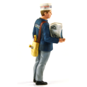 1/18 PERSONNAGE Joseph Vendeur de Journaux Maine Libre 1996 (Circuit des 24 h du Mans)