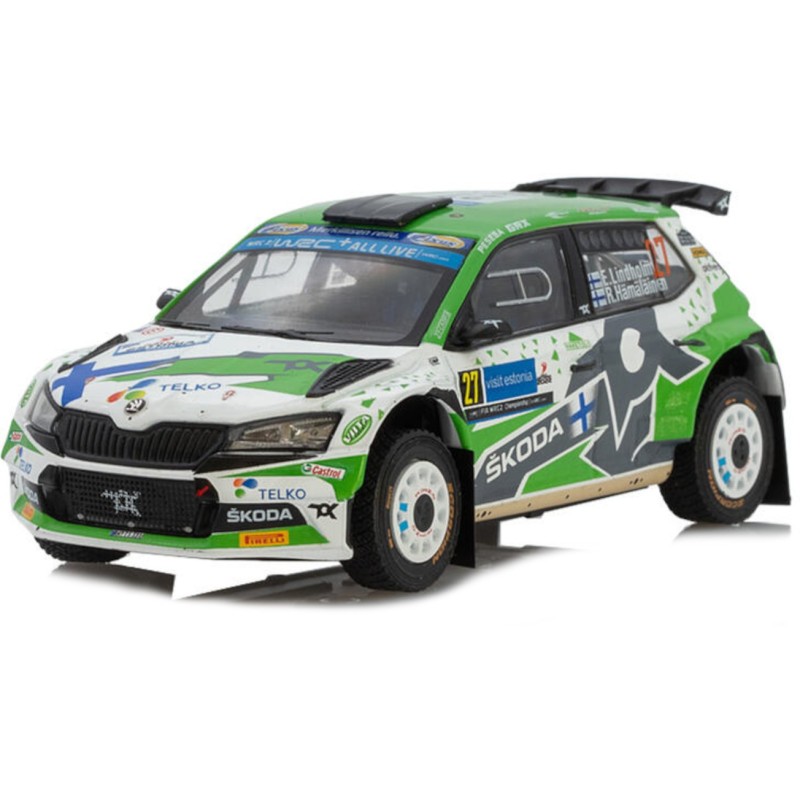 1/43 SKODA Fabia Rally2 EVO N°27 Rallye Estonie 2022