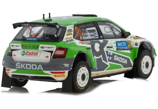 1/43 SKODA Fabia Rally2 EVO N°20 Rallye Finlande 2022
