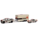1/64 CHEVROLET Silverado 2021 + Chevrolet Camaro SS 1969 + Remorque TEXACO