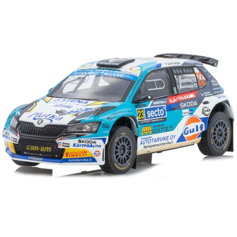 1/43 SKODA Fabia Rally2 EVO N°23 Rallye Finlande 2022
